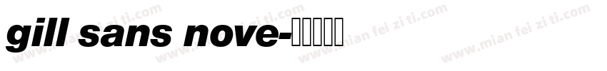 gill sans nove字体转换